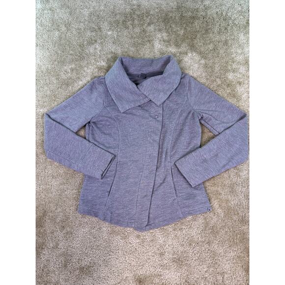 EDDIE BAUER Women's Long Sleeve Button Sweater Size S Gray Wrap E229 - Picture 1 of 9